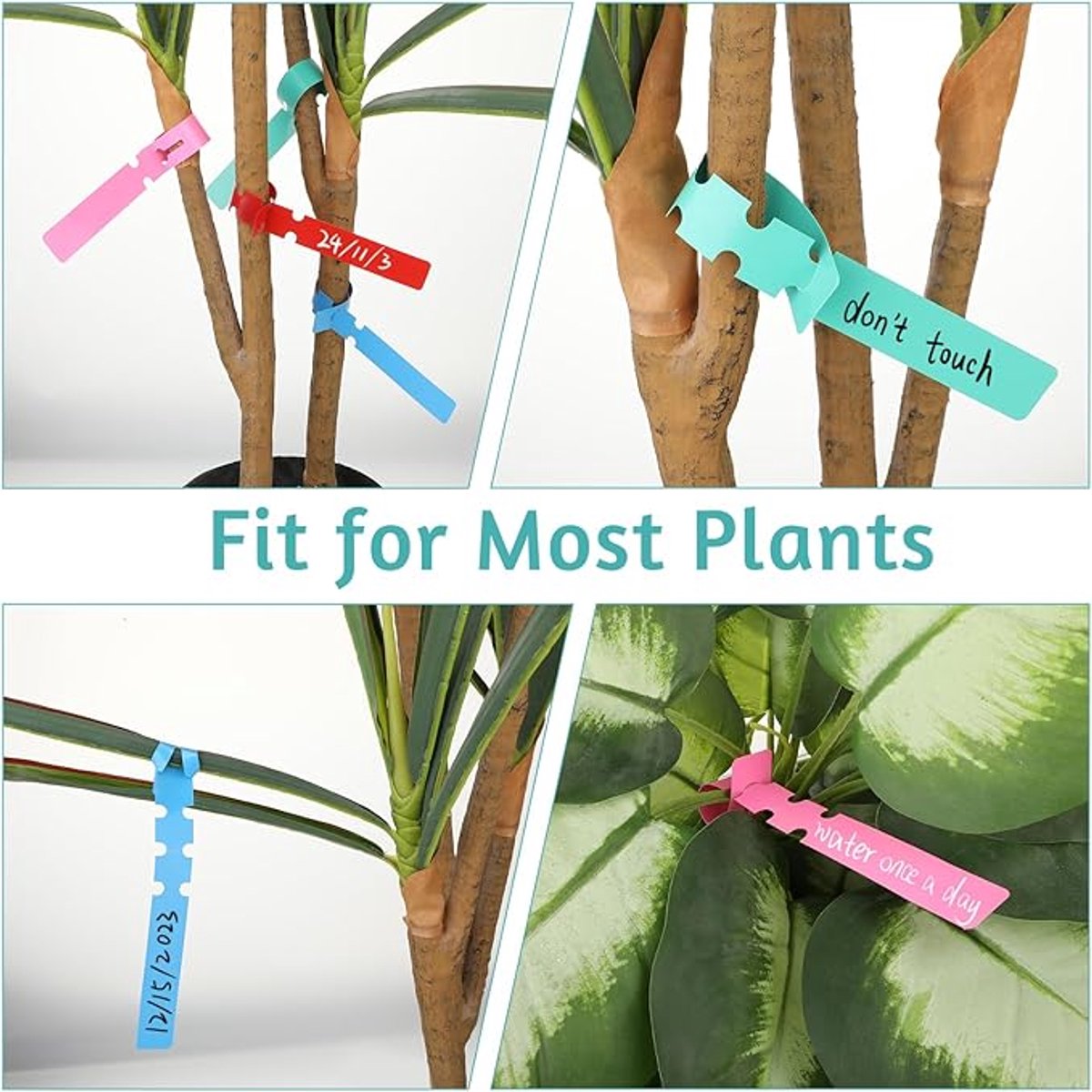 120 Plant Labels - Plastic Tree Labels - 21 x 2 cm - Plant Labels - Garden - Hanging Plant Labels - Five Colors - Suitable for Flower Gardens - Vegetable Gardens - Herb Gardens