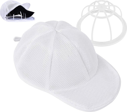 Cap Washer - Cap Washer With Holder And Mesh Bags - Cap Holder - Cap Washing - With Zipper - Cap Washer - Cap Cleaner - Ladies & Gentlemen's Caps - Baseball Cap - Cap - Cap - Cap Washing Holder - Keep Your Cap Clean And In Shape - For Every Cap