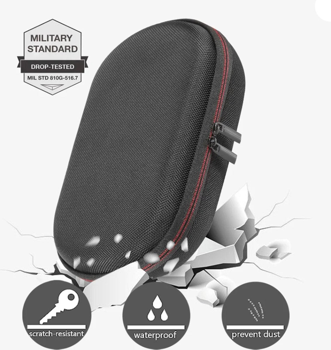 Headphone Case - Hard Protective Case - On-Ear/Over-Ear - For Most Brands/Bluetooth/HiFi/Wired Headphones/Gaming Headset - Headphone Case - Protective Case - Carrying Bag - Water Resistant - Shockproof - Earbud Storage Case - High Quality!