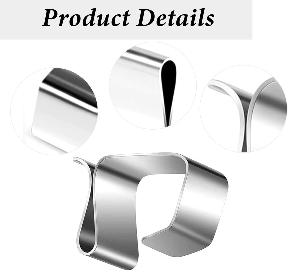 Cable Clips - 100 Pieces - Cable Holder - Halloween - Christmas - Nail Clip - Cable Tie - Clips - Cable Channel - Ties - Cable Lock - Cable Channels - Roof Hooks - Cable Clamp - Strong Clamping Force - 20 x 14 mm - Very Suitable for Party / Halloween / Ch