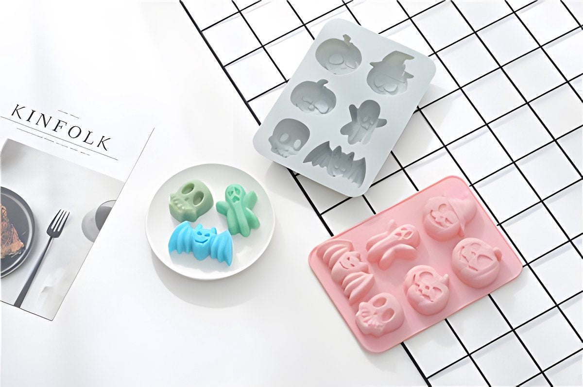Halloween - 2-piece - Cake Pan - Non-stick Coating Springform Pan - Chocolate Mold - Silicone Baking Molds - Chocolate Baking Pan - Mold - Molds - Culinary - For Chocolate / Cookies / Pastries - for /Carnival / Party / Holiday / Halloween / Christmas - Bl