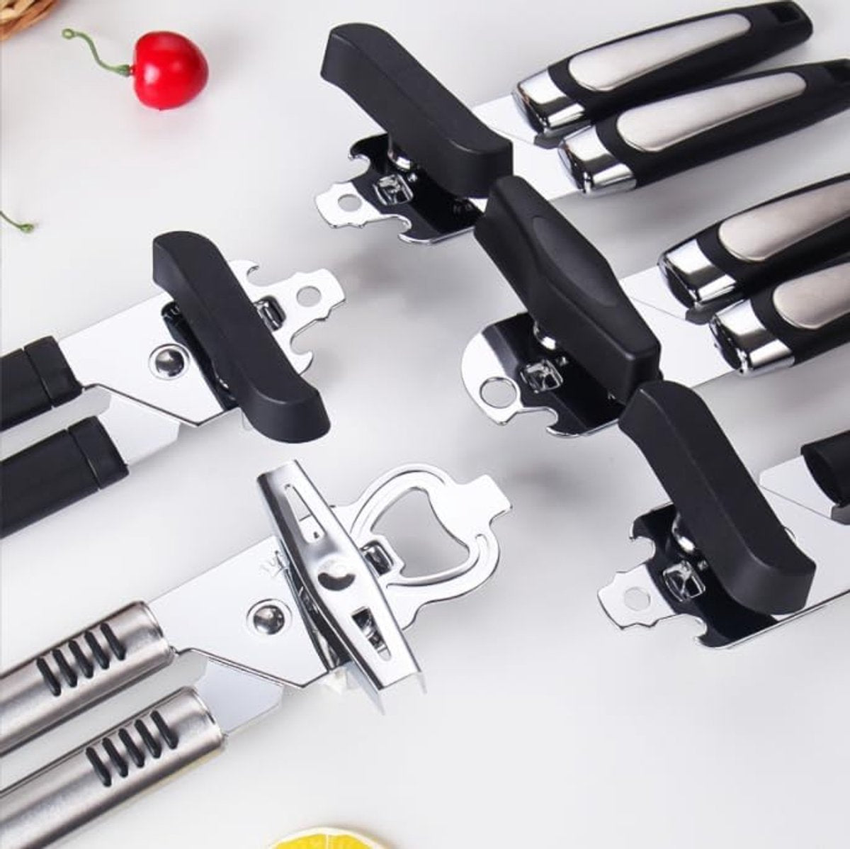 Can Opener - Professional Can Opener - Portable Bottle Opener - Multifunctional Opener - Easy to Open - Safe Opening Can Opener - Safe Cut for Beer / Tin / Bottle - Especially Good for Seniors with Arthritis