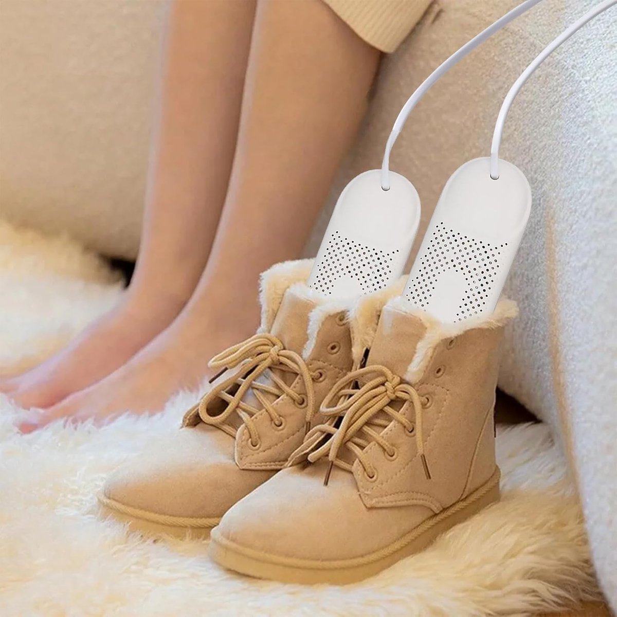 Shoe Dryer Size 36-44 - Shoe Freshener - Ozone & Drying Function - Shoe Dryer - Shoe Warmer - Electric Shoe Dryer - For Drying and Removing Odors - For Shoes, Gloves, Socks