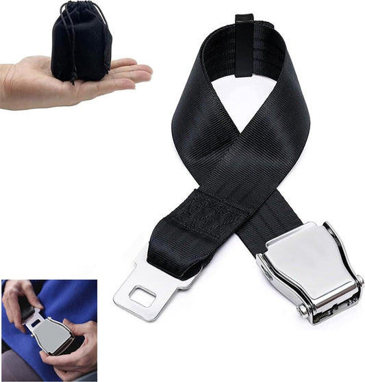 Seatbelts - Seatbelt Extender - Seatbelt Extension - 80cm - Car Seatbelt Extender - Universal - Comfortable - Airplane Seatbelt Extender - Universally Adjustable Airplane Seat - Maternity Belt - For Obese People - With Storage Bag