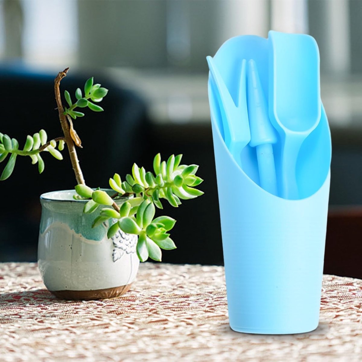 4-piece - Professional Bonsai Tool Set - Portable Multifunctional Bonsai Starter Kit - Garden tool set for plants and flowers - Scarifier - Mini Garden Tools - Houseplants - Garden Accessories