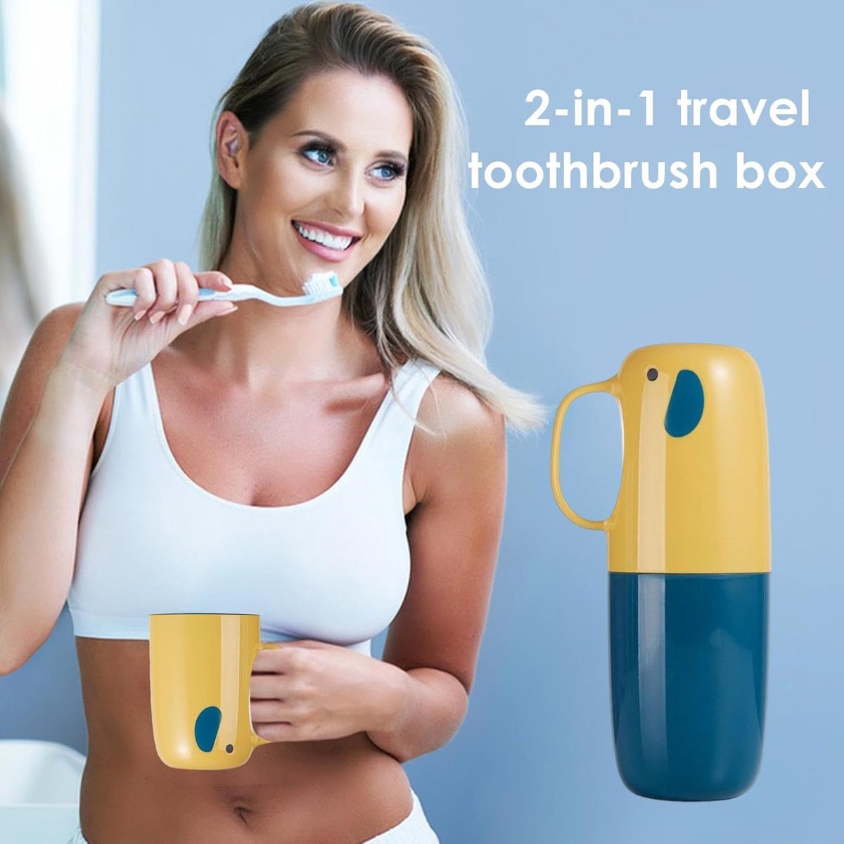 Travel Case - Toothbrush Holder - Toothbrush - Travel Case - Bathroom Accessories - Toothbrush Holder - Easily Portable - Toothbrush Travel Case - Toothbrush Cover - Toothbrush Storage - For Camping/Business Trips/School/Home