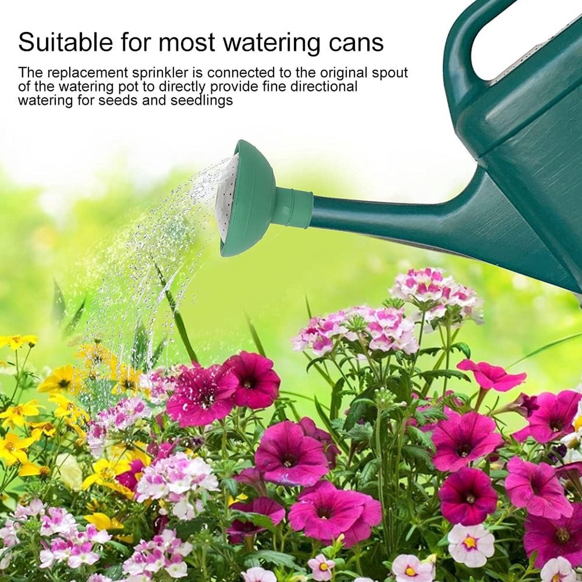 Spray Nozzle - 4 Pieces - Shower Head - Separate Shower Head - Shower Head for Watering Can - Separate Shower Head - Plant Watering Can - Outdoor Watering Cans - For Watering Can 22mm - For Watering Garden Plants Flowers - Indoor and Outdoor - Green