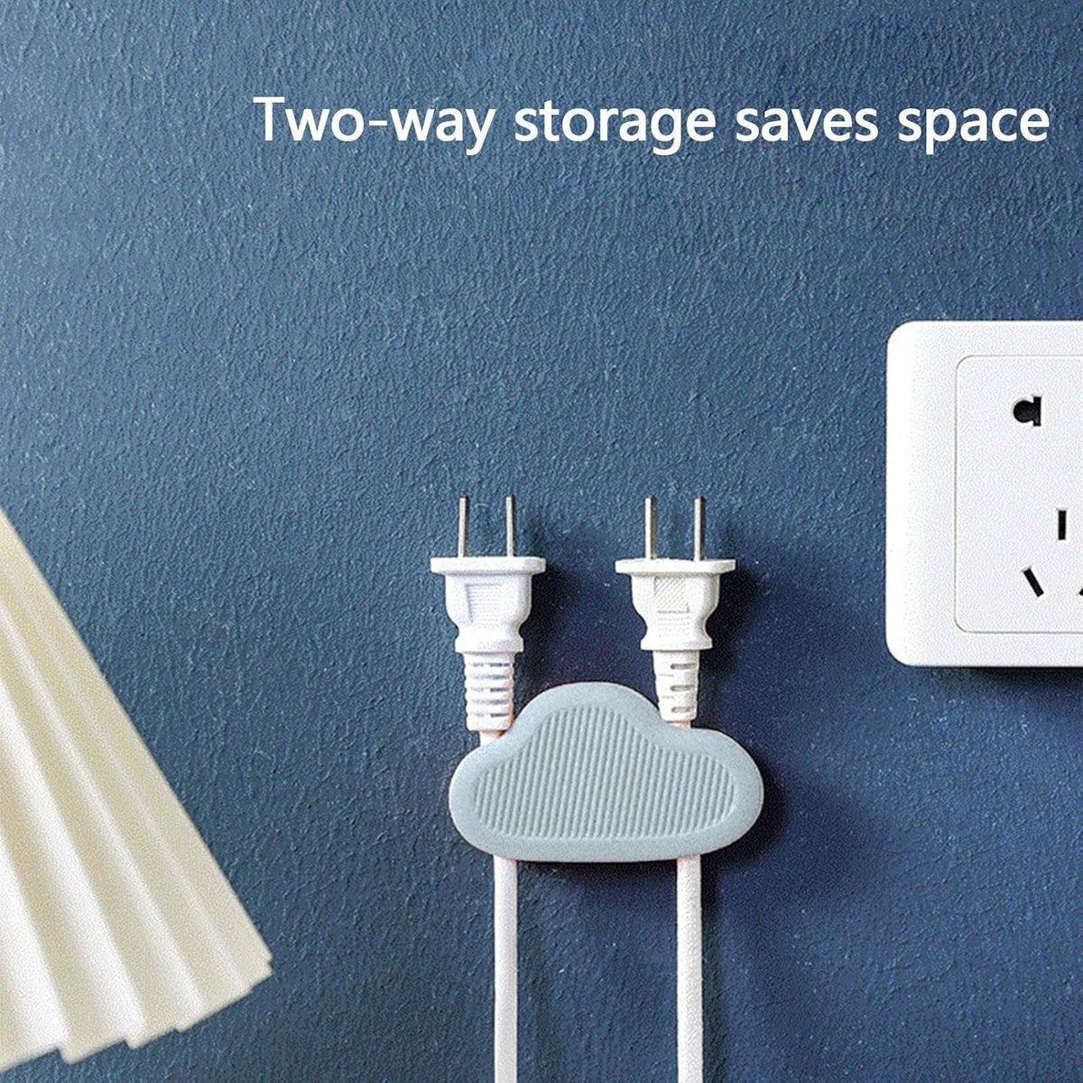 Cable Clips - 8 Pieces - Wire Organizer - Cable Holder - Cable Management - Cable Ties - Cable Organizer - Cable Organizer - Self-Adhesive - For Desk/Wall/Car/Office - For Headphones/Mouse/USB Cable