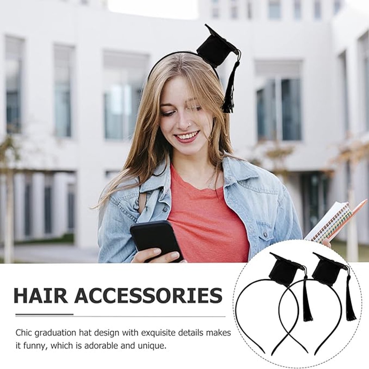 Headband - creative headbands - handsome headpiece - headpiece for graduation cap - graduation party - for graduation party - for Men and Women