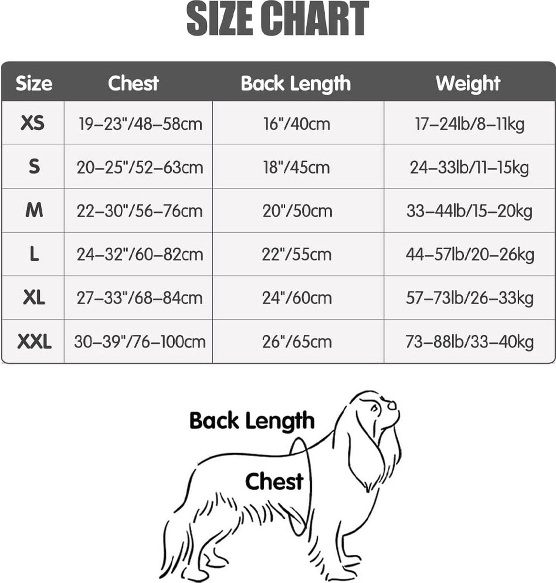 Dog Coat - Warm Coat for Dogs - Reflective Dog Coat with Fur Collar - Back Length 40cm - Dog Weight 8-11kg - Dog Winter Coat - Windproof Coat for Dogs - With Soft Fleece Lining - Dog Clothing - Pet Clothing - Dog - Black - Size XS