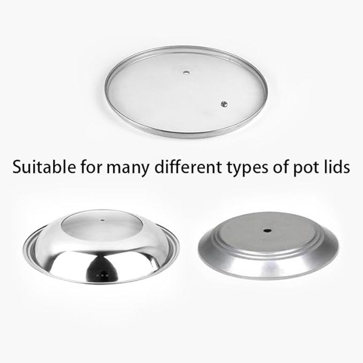 Handles for pot lids - Lid knobs - Replacement parts for cookware - Universal - Handles for pans - Screw-on accessories - Handles for pot lids - Suitable for pot lids and casseroles (black - 6-pack)