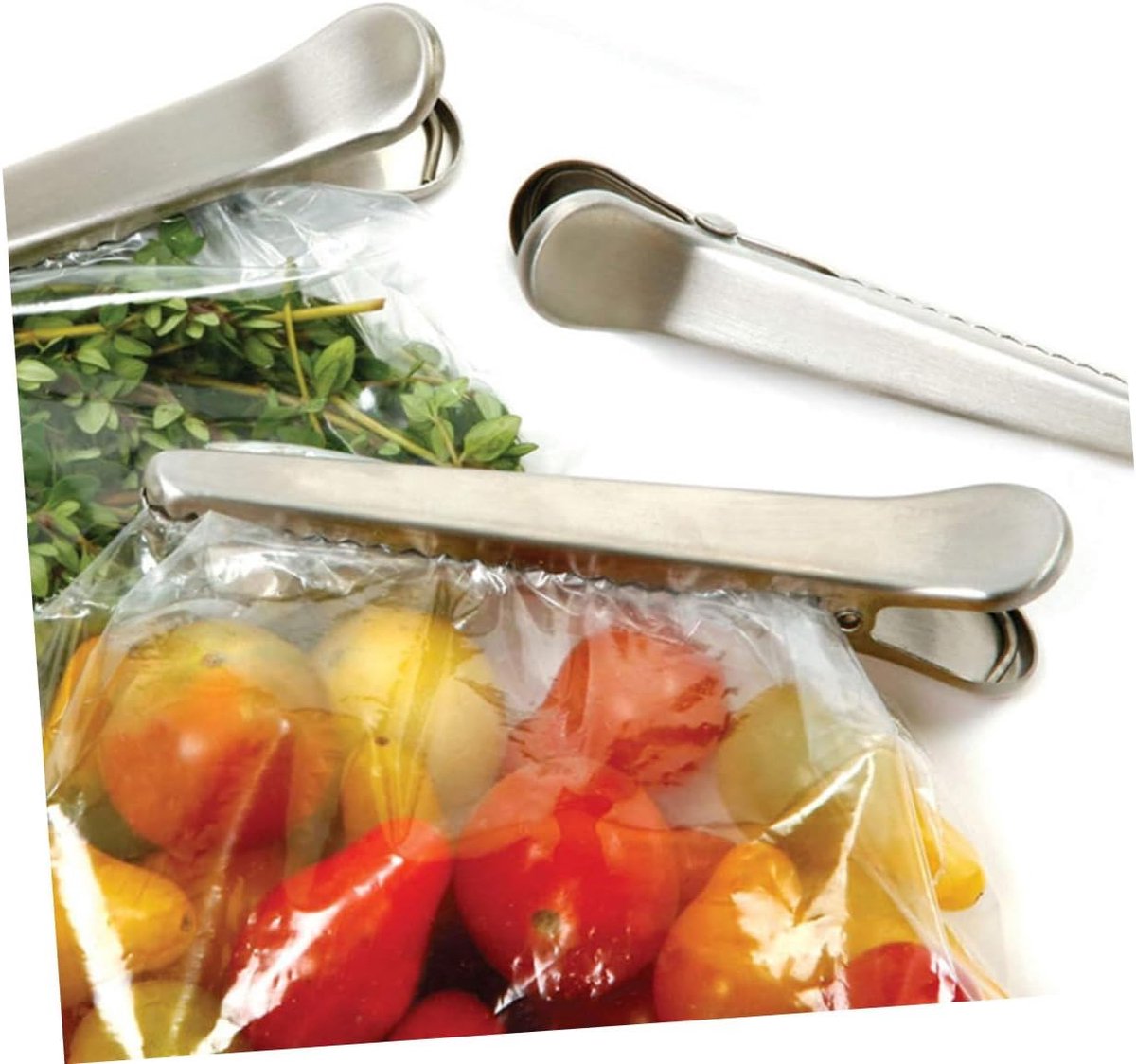 Stainless Steel Sealing Clips - Kitchen Sealing - 10 pieces - 8 cm & 11.5 cm