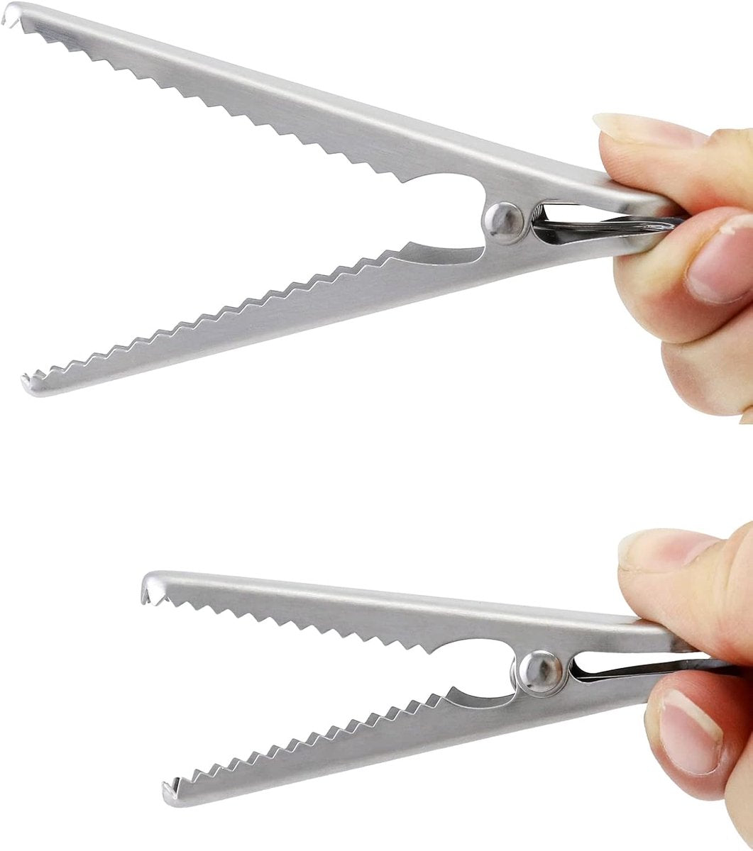 Stainless Steel Sealing Clips - Kitchen Sealing - 10 pieces - 8 cm & 11.5 cm