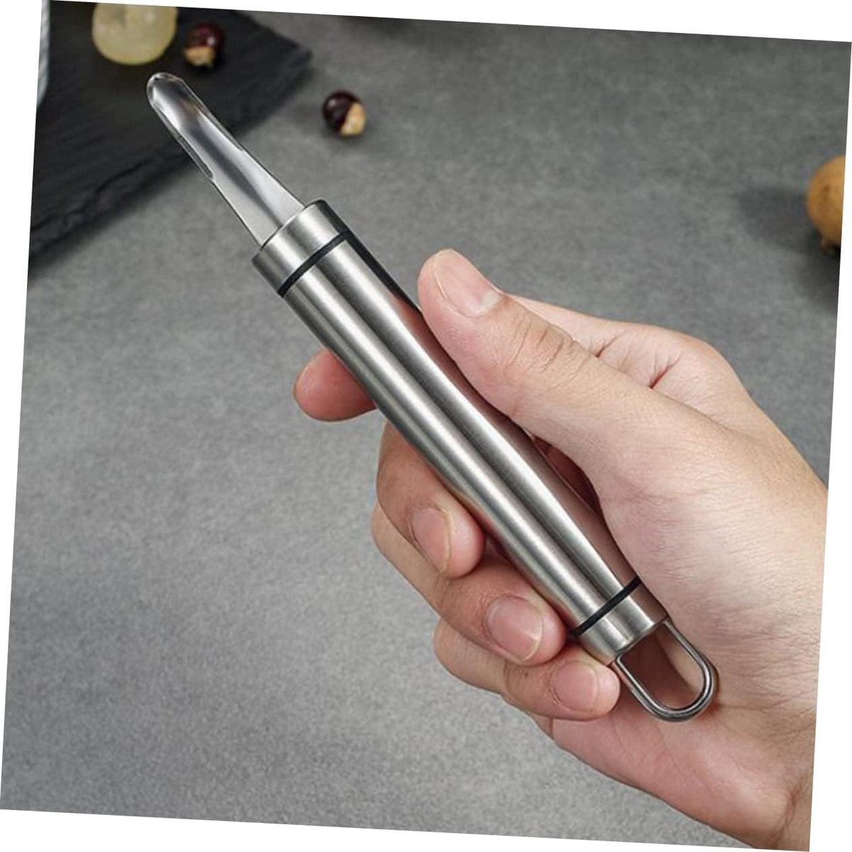 Fruit Corer - Professional Pitter - Creative Portable Longan Core Remover - Easy Core Removal - Ergonomic Handle - For Lychee and Longan Lovers - Kitchen Utensil
