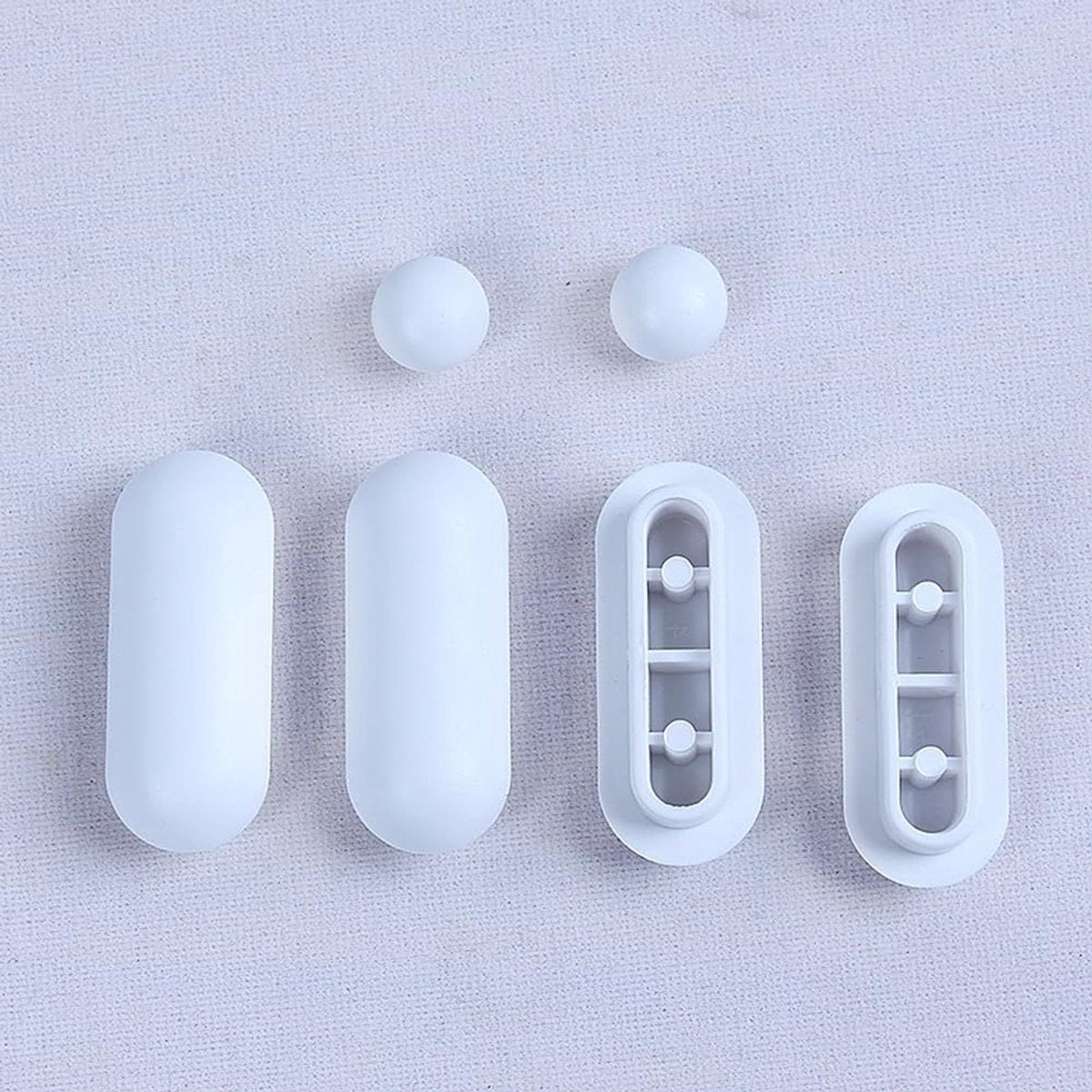 12 pieces - toilet seat bumper pads kit - bidet lid attachment - push-in replacement buffer spacer - anti-noise cushion pad cover - for bathroom repair parts - Toilet accessories - Bathroom accessories - white