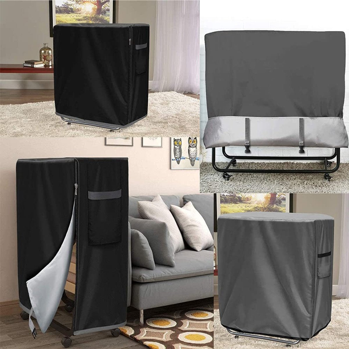 Foldable bed cover - waterproof - 1 piece - 99 x 38 x 114 cm