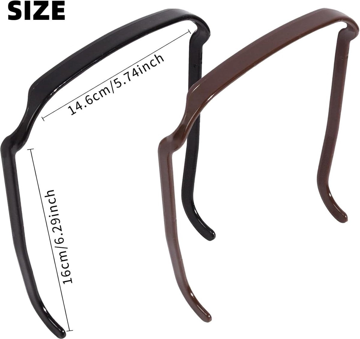 pieces - Glasses headband - Sunglasses hairband - Hairpin - square headbands - headbands for curly hair - hair clips - invisible hair rings - with square heads - hair styling fixing tool - styling accessories - for men and women