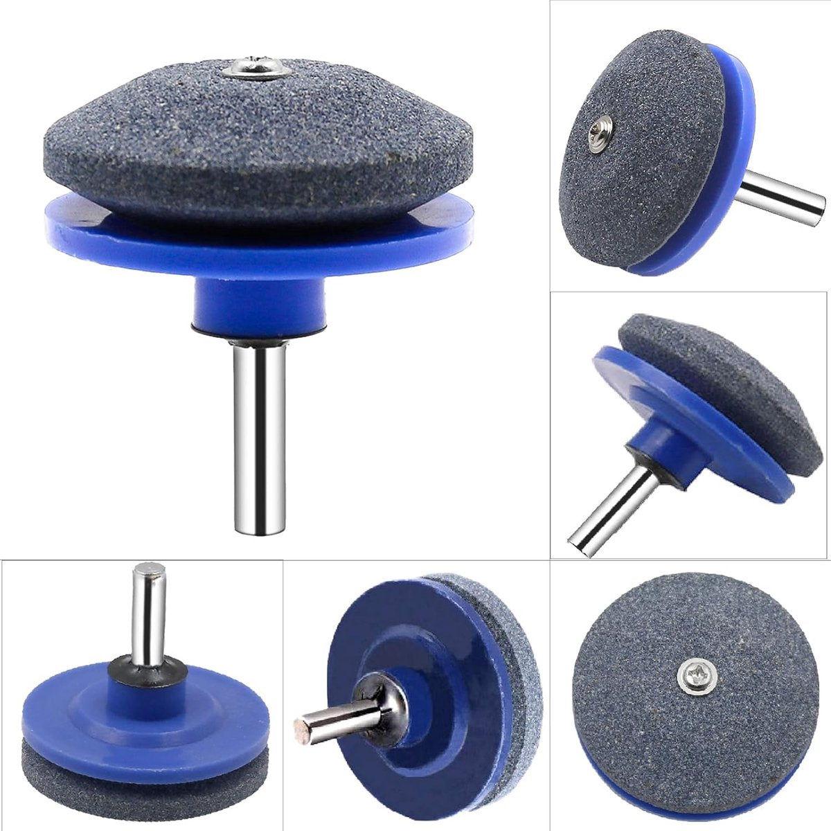 3 pieces - lawnmower blade sharpening - universal blade sharpener - for electric drill, lawnmower blade sharpener blade - grinding wheel - garden tool sharpener - for lawnmower - lawnmower accessories - 5*5.5 cm