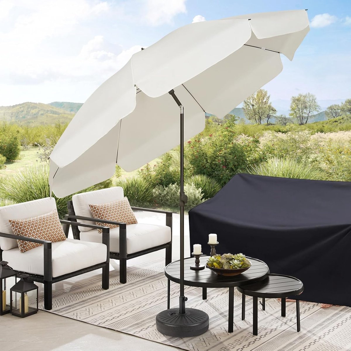 163*66*89 cm - Garden bench covers - Garden chair covers - Dust cover - waterproof - Garden accessories - 2-seater - cover for garden bench - windproof - anti-UV - tear resistance - 210D Oxford fabric - Loveseat cover - for 2-seater bench - black