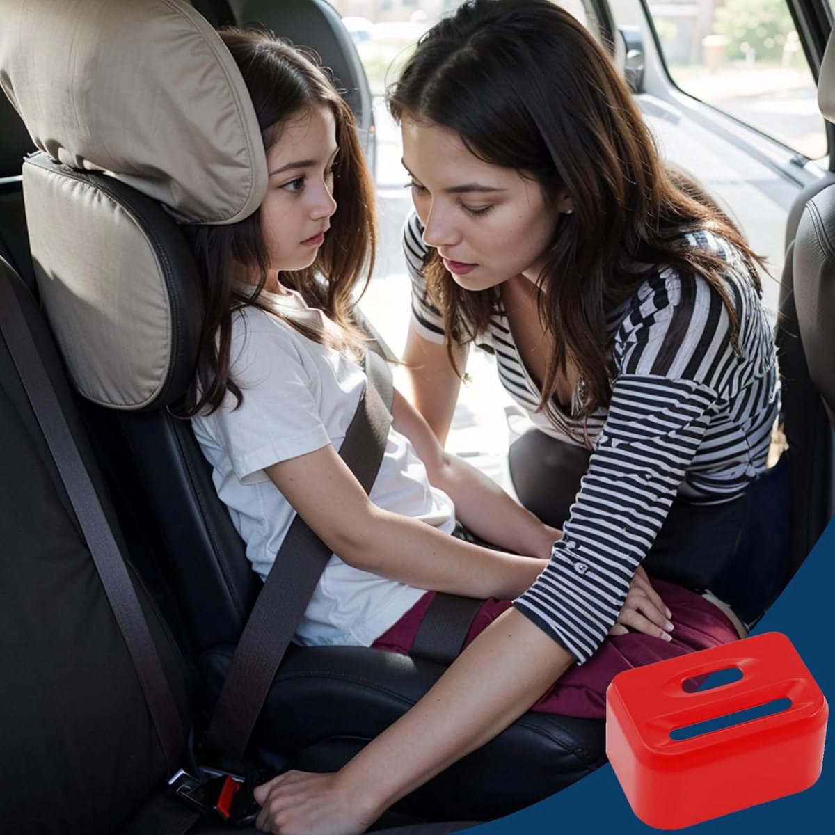 2 pieces - seat belt buckle protectors - car seat belt buckles - child seat belt buckle cover - safety belt lock for children - with 2 keys - child seat belt locks - seat belt accessories - for most cars (not for trucks) - red