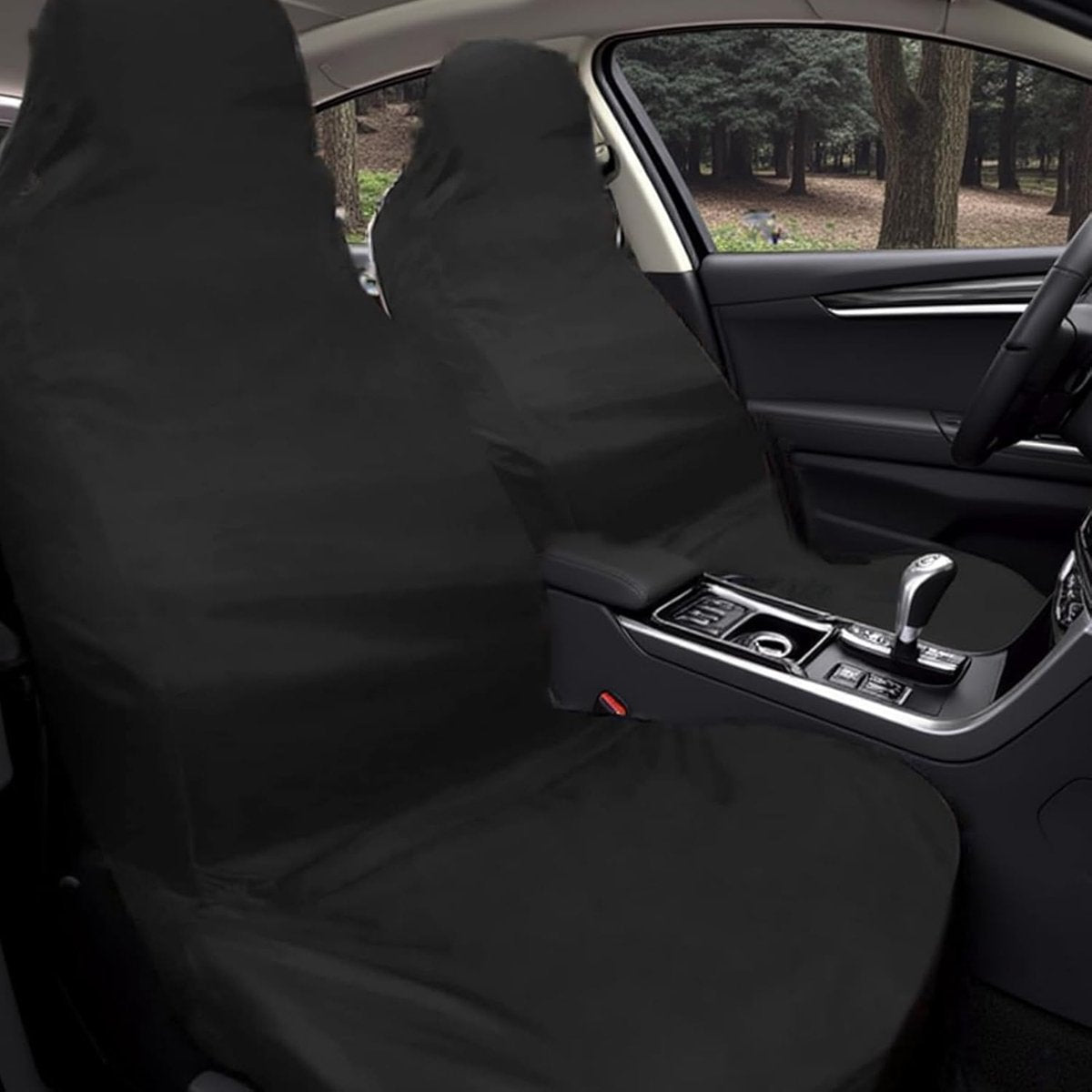 2 pieces - Car seat covers - Seat cover - Universal truck seat cover - Universal car seat covers - Waterproof - Front seat cover - dust cover - with storage bag - 138*56 cm - black