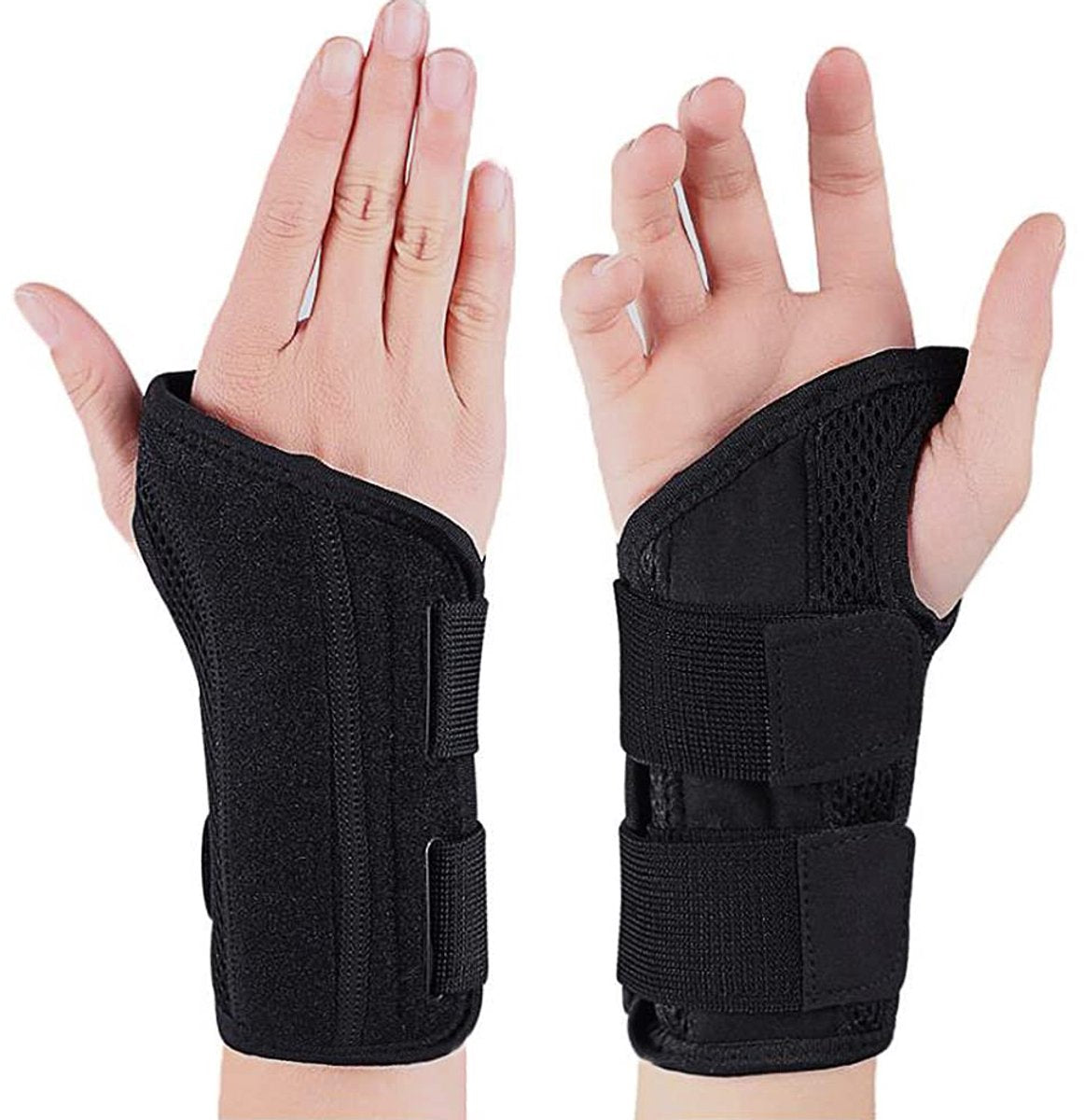 1 Pair Wrist Brace - Night Sleep Wrist Brace - Wrist Bandage - Wrist Reinforcer - Applicable wrist circumference less than 22 cm - Wrist Protection - Adjustable - cushioned support for pain relief in the carpal tunnel, tendinitis, and arthritis