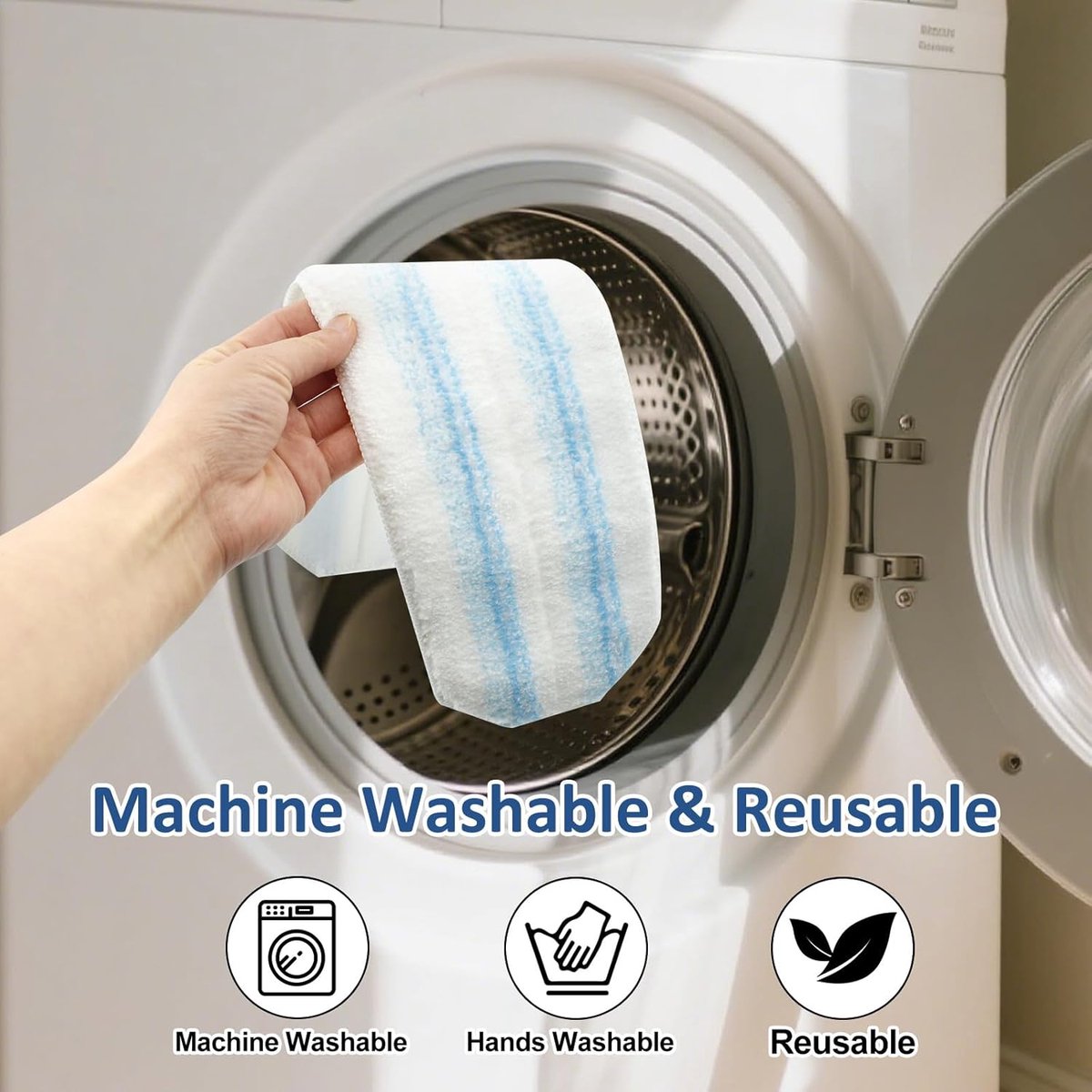 4 pack - Suitable for Vileda H2Pro Flatmop Replacement - Suitable for OCedar H2pro flatmop - For hard floors - mop head replacement - replacement microfiber mop heads - Machine washable - Reusable pad replacement - for deep cleaning