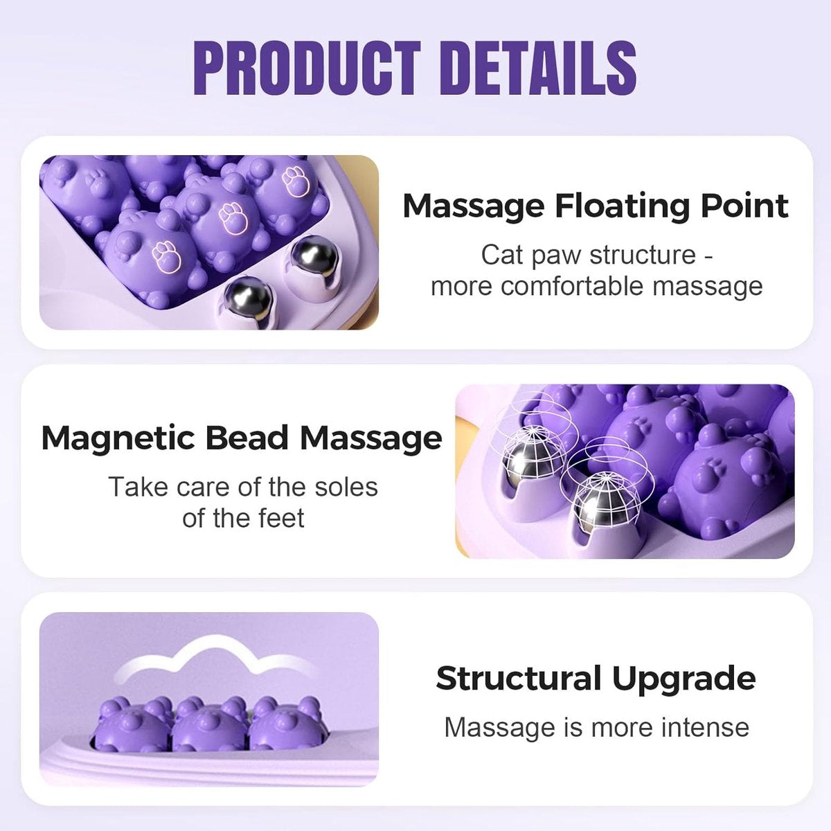 Foot massage device - Foot massage roller - Portable double foot massager roller - Massage ball - Foot massage - double foot massager roller for relieving plantar fasciitis pain and improving circulation, portable foot massager tool