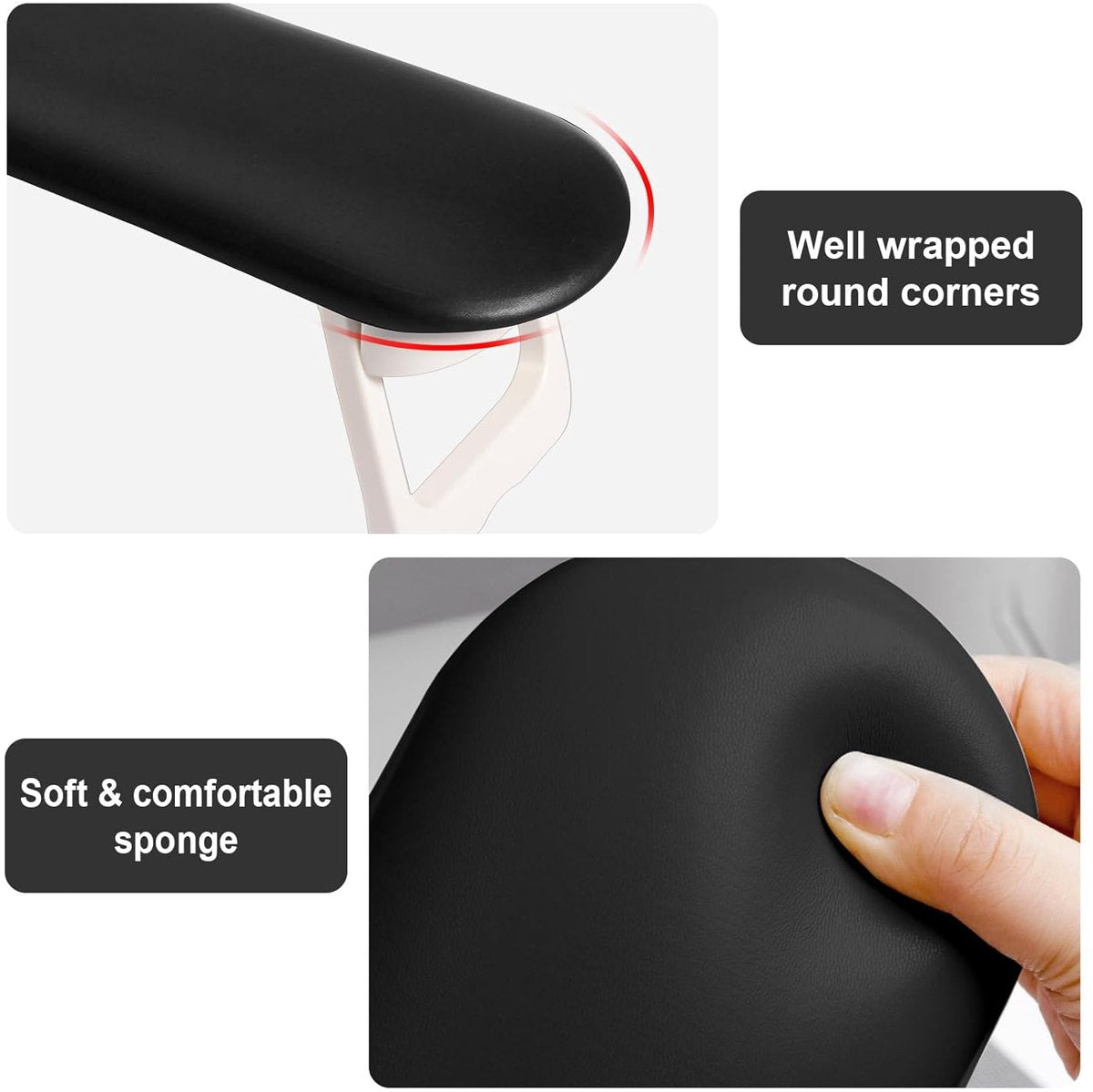 Nail Armrest - foldable - Nail Stylist Armrest - PU leather nail hand rest - with table mat - for nail technology - Nail Cushion - nail hand cushion for manicure salon use - Manicure pads - Manicure Cushion - Nail armrest cushion - Black