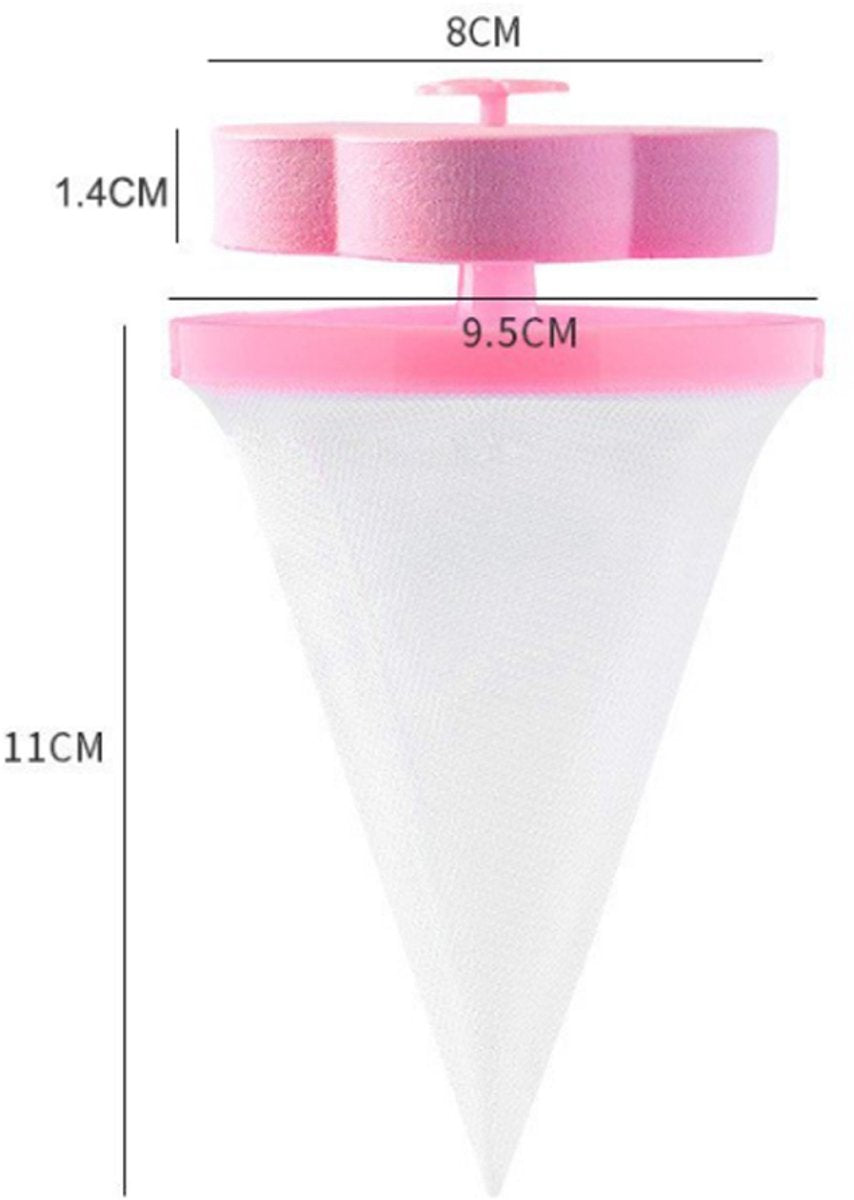 4 pieces - Filter bags for washing machines - Pet hair catcher - washing machine mesh bag - lint catcher - washing machine hair catcher - for dogs and cats - reusable - household hair filter - washing machine lint catcher mesh bag - blue and pink