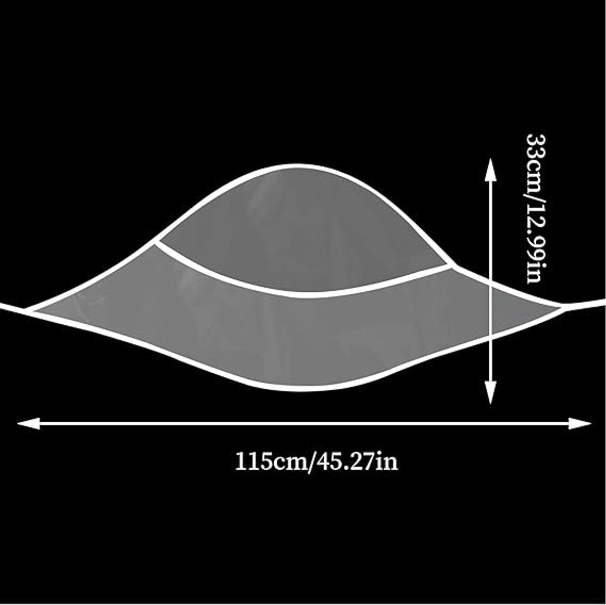 6 pieces - Rain hat - transparent waterproof rain cap - with plastic brim - transparent plastic cover - waterproof cover - protective hood - rain caps for outdoor activities - reusable - rain hat for women - 115*33cm - white