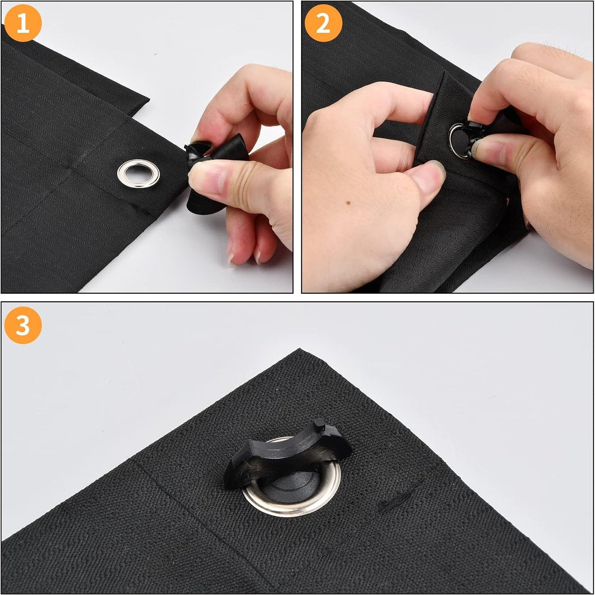 60*93 cm - Blackout curtain - Drill-free blackout curtain - portable blackout curtain - with 7 suction cups - blackout sun protection - thermally insulated - roller blind - for skylight, bedroom, garden, car - black