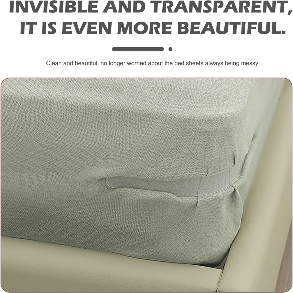 4 pieces - Sheet holder - Bed sheet holder - Duvet clips - Sheet clamps - with fastening strips - removable fitted sheet corner holders - bed clips - corner holders for covers - for mattress protectors, bedding, blankets - 15*12*8.5 cm - white