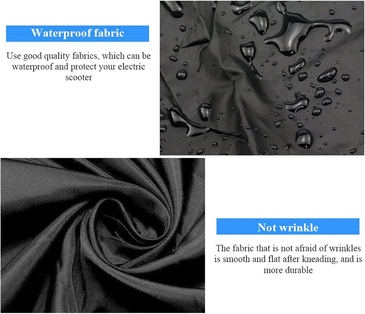 Electric Scooter Cover - Oxford Fabric 210D Electric Scooter Cover - Waterproof Scooter Cover - Dustproof - Snowproof - Sunproof - Rainproof - Protective Cover - Black - 170×61×117 cm