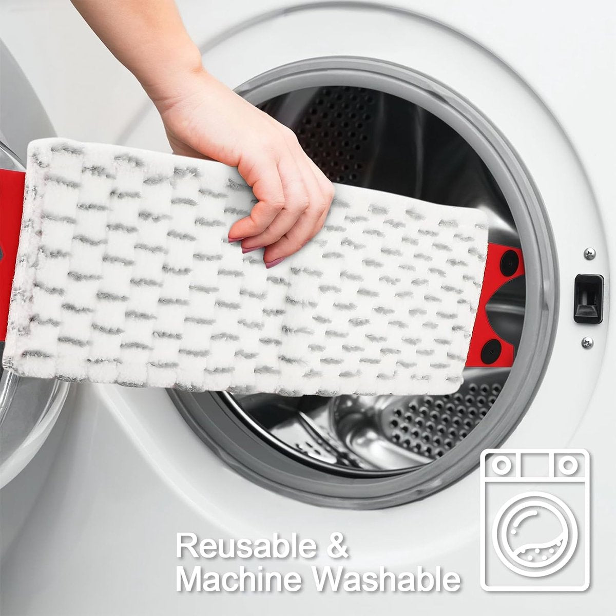 pack - microfiber cloths - Suitable for Vileda Ultramax Flatmop Replacement - For hard floors - mop head replacement - replacement microfiber mop heads - Machine washable - Reusable pad replacement - for deep cleaning - Stain removal