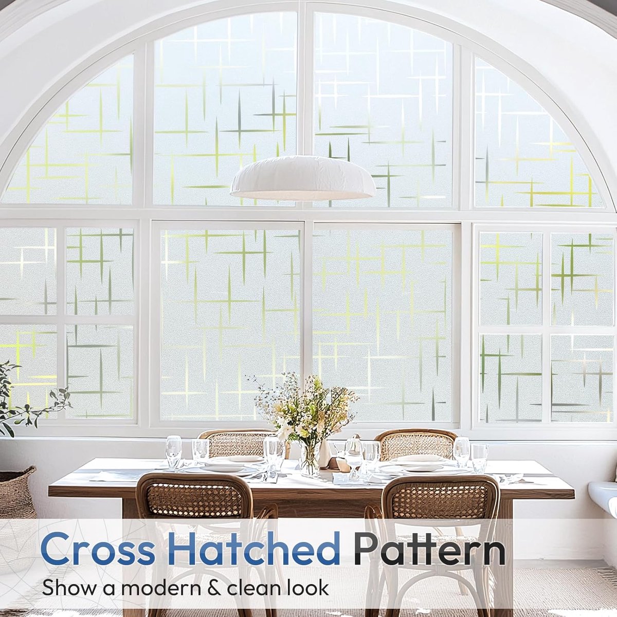 Window film - 45x200cm - anti-glare window film - Window privacy film - static window film - frosted glass decorative static sticker - Sun protection and Insulating - Self-adhesive - window film - Frosted glass