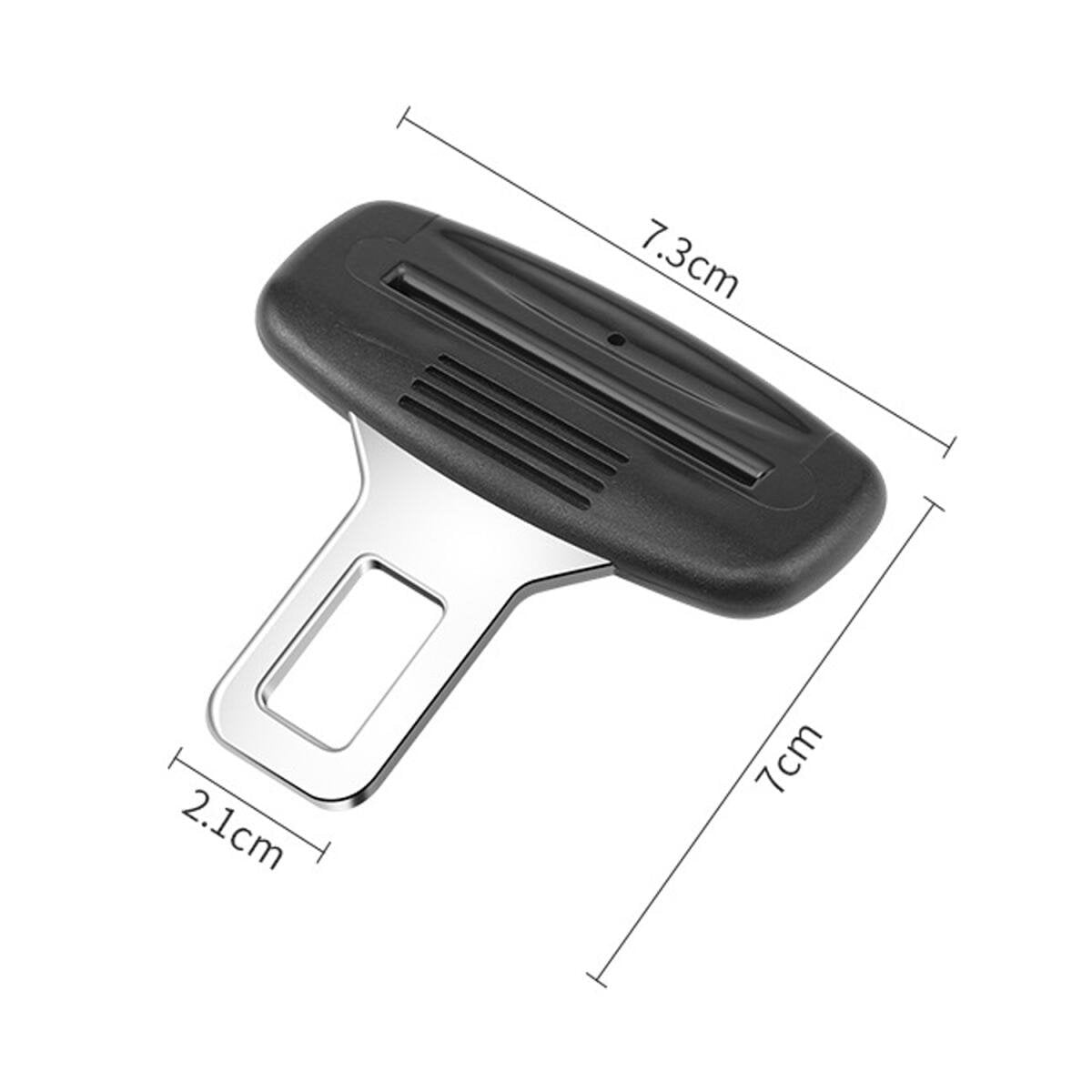 4 pieces - Seatbelt Alarm Stopper - Car Seatbelt Clip - Car Seatbelt Alarm Stopper - Alarm Stopper - Seatbelt Stop - Seatbelt Buckle - Car Seatbelt Clip - car accessories - 2.1*7 cm - black