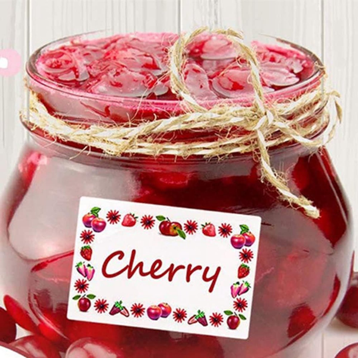 250 pieces - 5*3 cm - Label - sticker - Jam labels for jars - food freezer labels - self-adhesive jam jar labels - decorative removable sticky jam jars - labels - for kitchen food, bottles, jam, containers