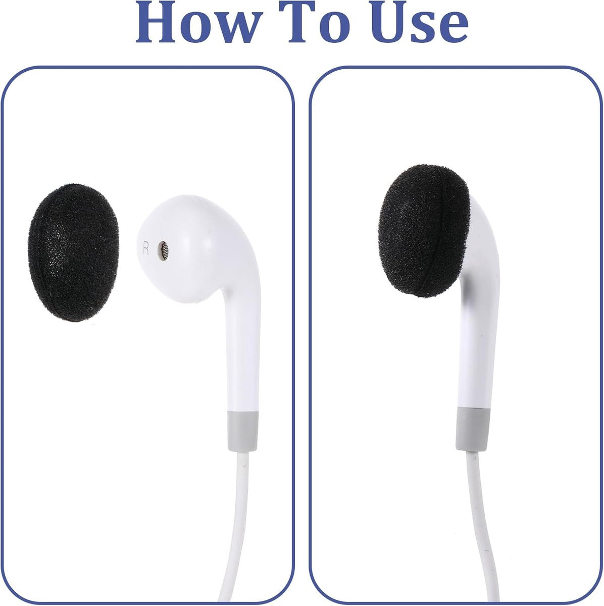 12 Pieces Soft Foam Replacement Ear Cushions - Headphone Ear Cushions - Universal - Sponge Earplug Cushions - for MP3 MP4 Headphones