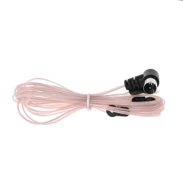 FM Antenna Male Connector Stereo Audio Radio Receiver Adapter Compatible with Denon Marantz Onkyo Raspberry Pi Wave Tivoli