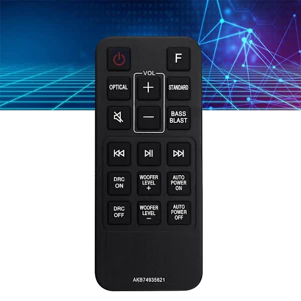 Replacement Remote Control AKB74935621 Compatible with LG Soundbar SJ2 SJ2.AEUSLLK SJ2.DEUSLLK
