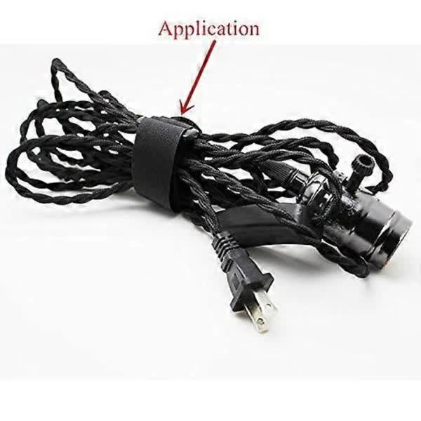 16-pack Black Nylon Cable Ties with Velcro, 30 cm x 2.5 cm, High Quality Cable Management