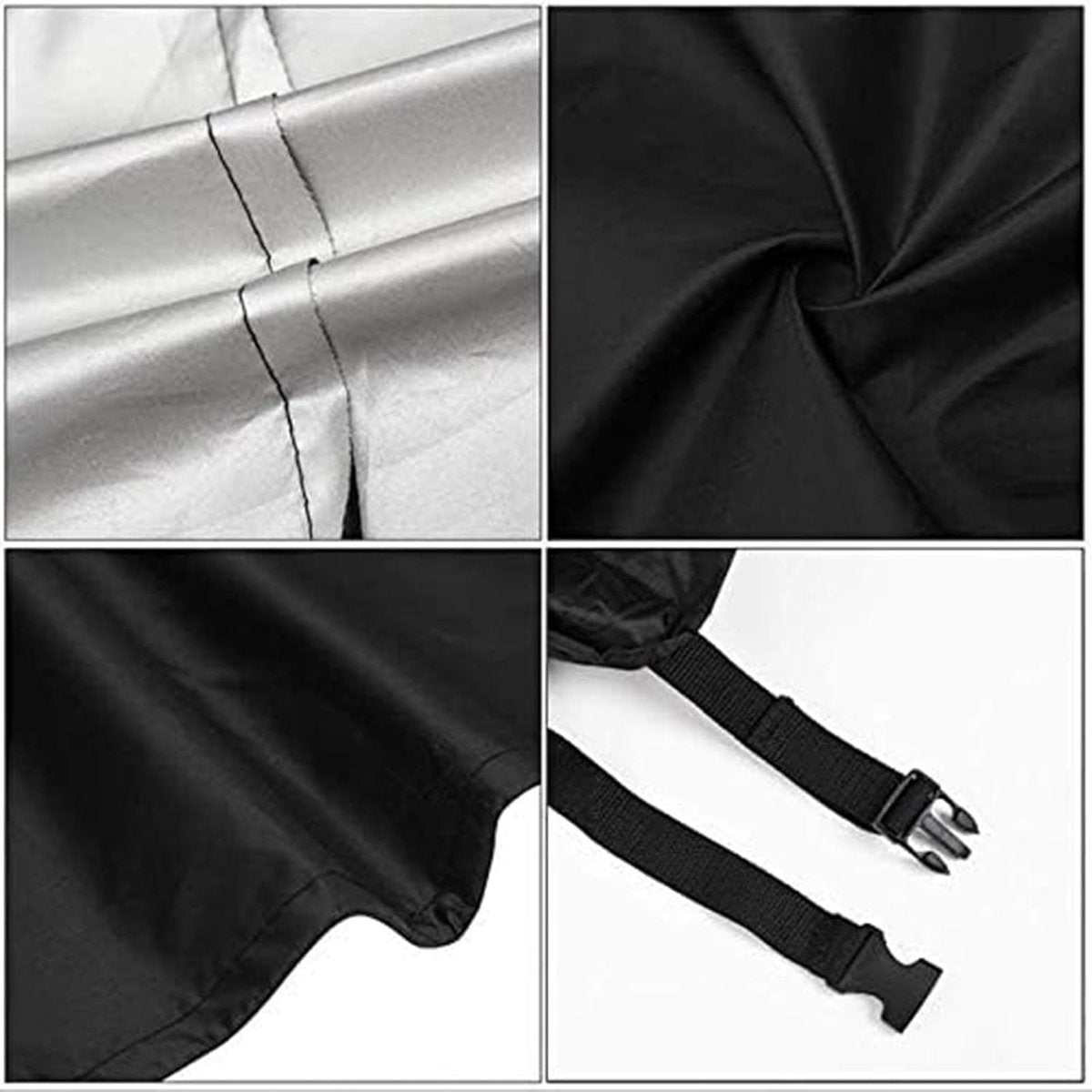 Folding Bed Cover - 99 x 38 x 114 cm - Dustproof Folding Bed Cover - Waterproof Protector - Multifunctional Cover - for 38" Single Folding Bed - Universal - 210D Oxford Cloth - Black