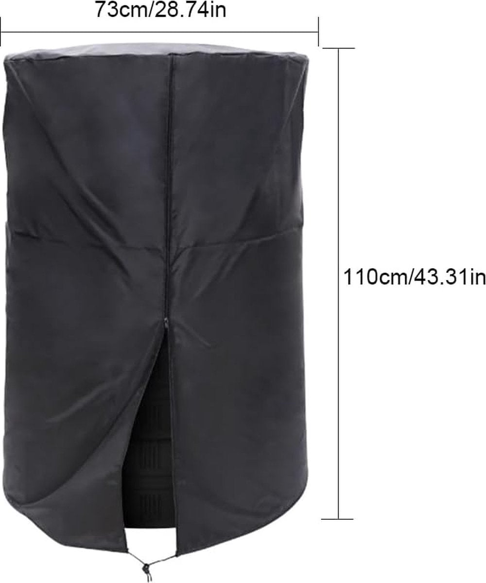 Tire cover - 1 piece - For 4 tires - Tire storage - 420D - 73*110cm - Car tire bag - Cover for car tires - Waterproof - Sun protection - Dustproof - Car tire cover - Winter tire cover - Black
