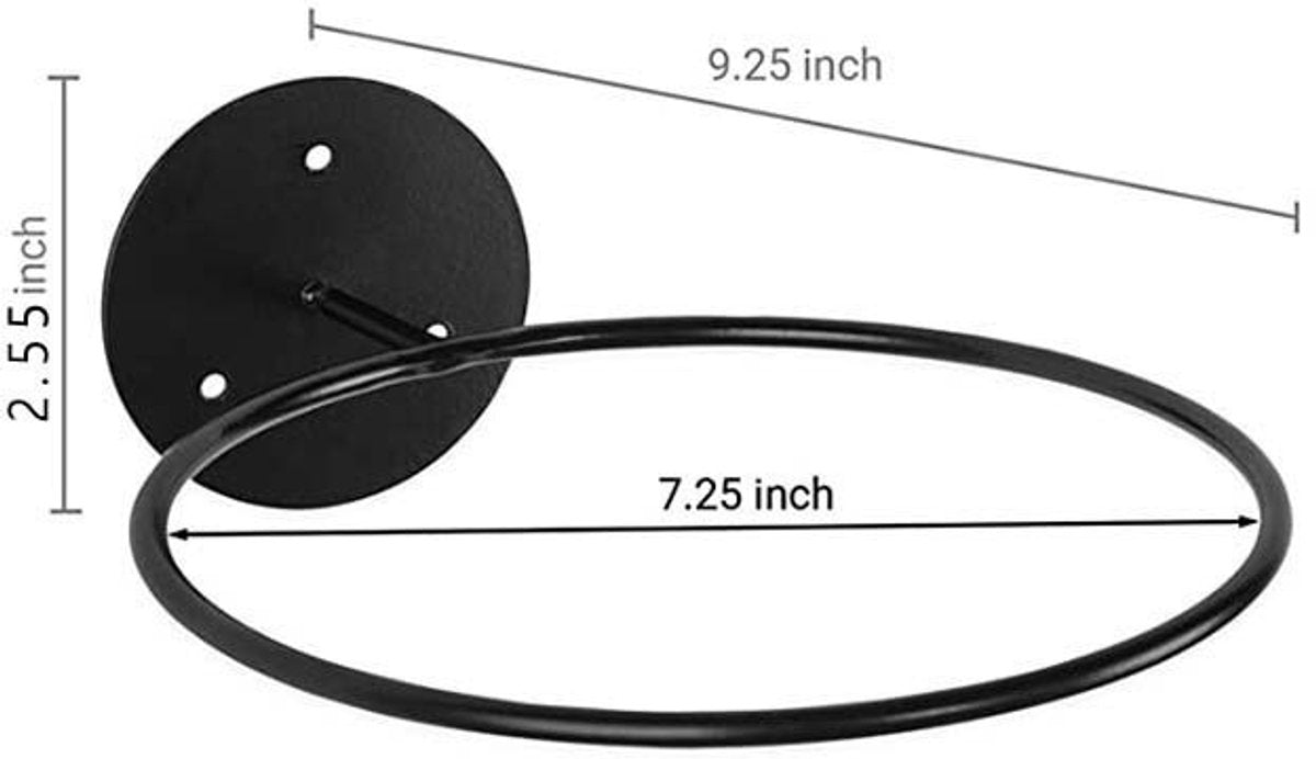 4 pieces - ball holder - wall bracket - sports ball rack - wall mounted - ball wall holder - for basketballs, football, volleyball - black - metal - 23.5*6.5*18.4cm