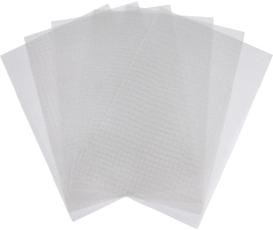 Sieve metal - 6 pieces - 30 x 21 cm - Insect net - 20 mesh - Fine mesh - Metal mesh - Insect mesh - Mouse mesh - Silver - Stainless steel - For cages, ventilation openings, gardens, window screens and filters