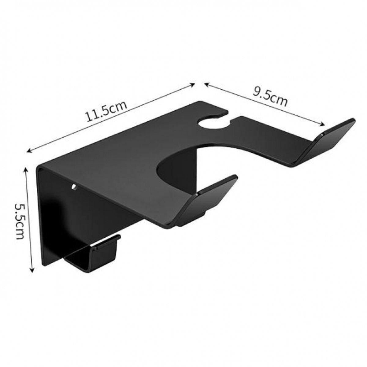 Hairdryer holder - hair dryer holder - Hairdryer Holder - Hairdryer Wall Bracket - Universal - wall mount - 11.5*9.5*5.5cm - metal - wall mount - Bathroom accessories - silver