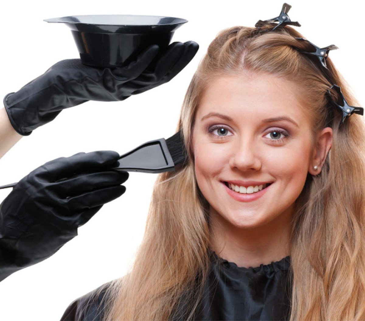 Hair Dye Set - 20-Piece - Paint Brush - Hair Dye Brushes - Brush + Tray + Gloves - Hair Dye Supplies - Hair Dye Starter Kit - Hairdressing Products - Hairdressing Accessories