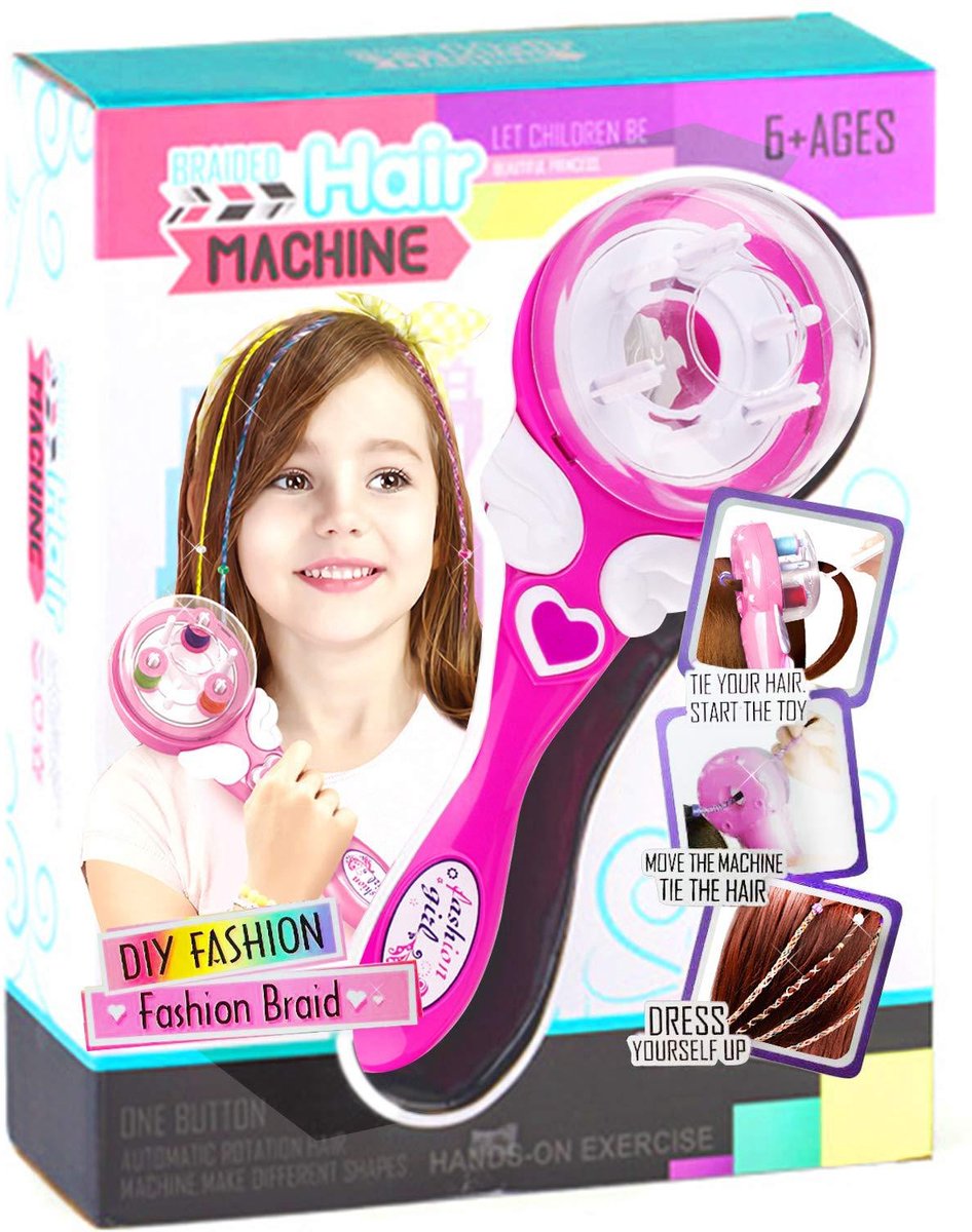 Hair Braider - Electric Automatic Hair Braiding - Braiding Attachment - Hair Braiding Machine - Incl Accessories - DIY - Automatic Hair Braider - 25*9 cm