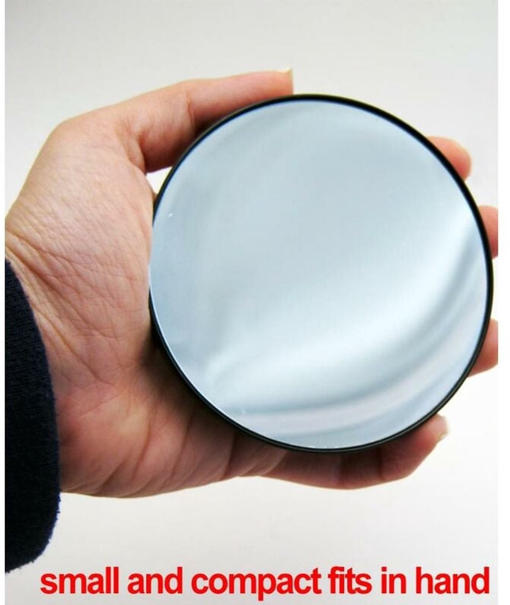 Make-up Mirror - 15x Magnification - With Suction Cup - Magnifying Mirror - Round - Portable Bathroom Shower Mirror - For detailed make-up and skin care up close - 88mm